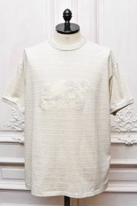 NICENESS　" RONNIE - Spatial Jacquared T-shirt "　col.Ecru