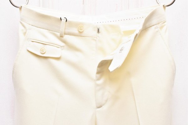 画像2: BERNARD ZINS　" ODEON - Semi flared pants "　col.White