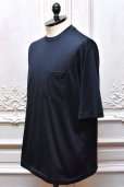 画像2: MAATEE＆SONS　" Pocket Tee - Washable silk "　col.Navy top (2)