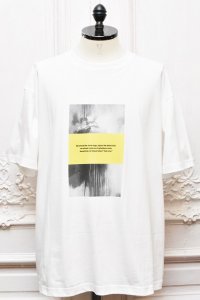 POET MEETS DUBWISE　" Yellow on painting T-Shirt "　col.White