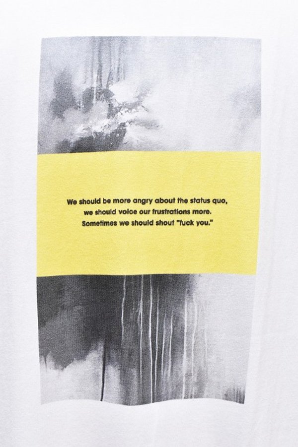 画像2: POET MEETS DUBWISE　" Yellow on painting T-Shirt "　col.White