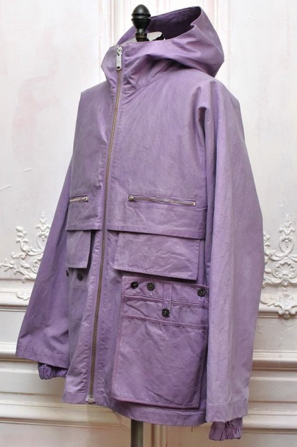 画像2: amachi.　" Double Layer Work Jacket - Natural Dye "　col.Purple