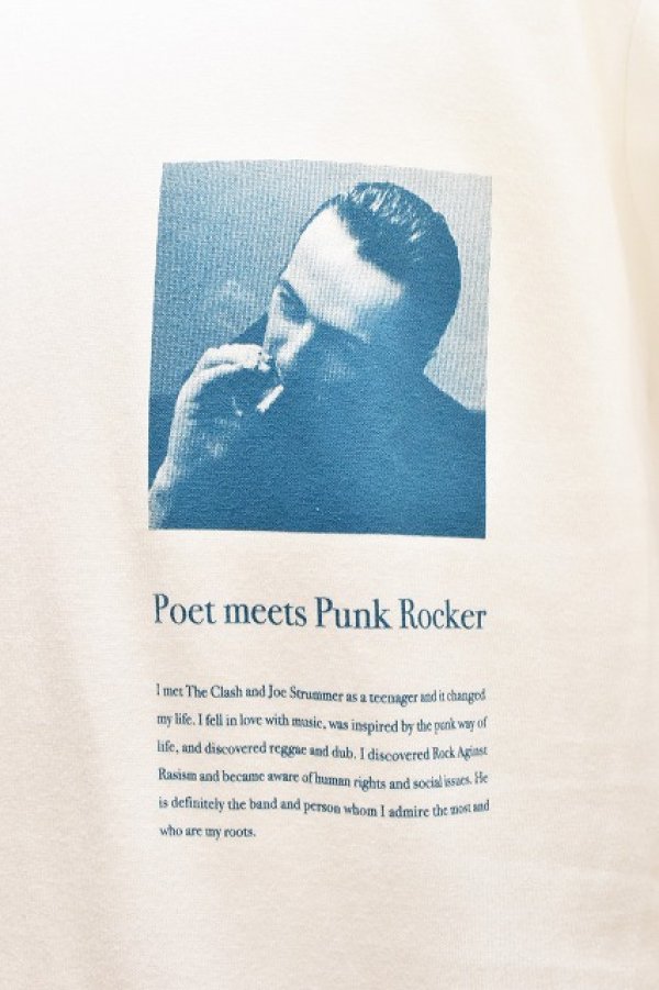 画像3: POET MEETS DUBWISE　" Poet Meets Punk Rocker 01 T-Shirt "　col.White/Navy