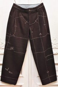 KHOKI　" Hand embroidery pants "　col.Brown