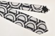 画像2: HUSBANDS　" Tie in Italian Silk Jacquard with Art Deco Pattern "　col.Black and Silver (2)