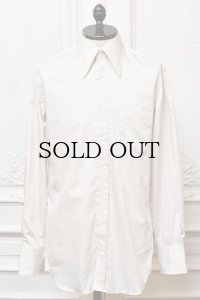 HUSBANDS　" Shirt With Exaggerated Collar and Cuffs - Classic Fit "　col.Almond