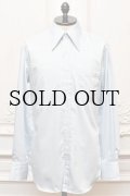 HUSBANDS　" Shirt With Exaggerated Collar and Cuffs - Classic Fit "　col.Light Blue