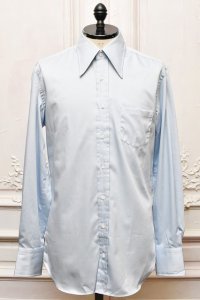 HUSBANDS　" Shirt With Exaggerated Collar and Cuffs - Classic Fit "　col.Light Blue