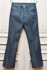 HUSBANDS　" High Waisted Jeans - Flraed Leg "　col.Greencast Indigo