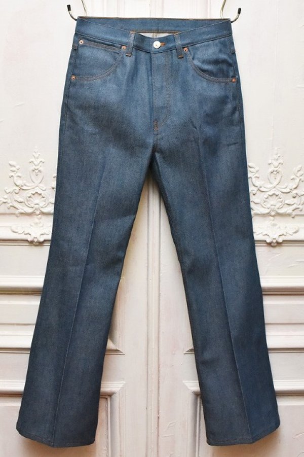 画像1: HUSBANDS　" High Waisted Jeans - Flraed Leg "　col.Greencast Indigo