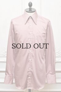 HUSBANDS　" Shirt With Exaggerated Collar and Cuffs - Classic Fit "　col.Mauve