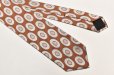 画像2: HUSBANDS　" Tie in Italian Silk Jacquard with Geometric Pattern "　col.Apricot and Silver (2)