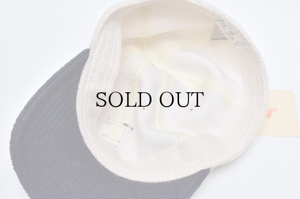 画像3: FilMelange　" VALENTO - VINTAGE UNEVEN DYED SWEAT CAP "　col.Fade White