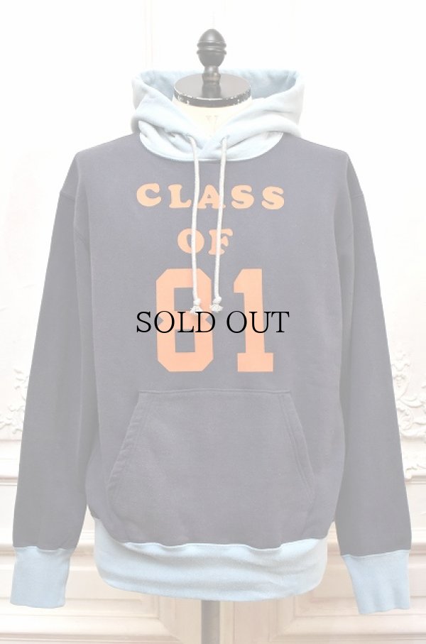 画像1:  FilMelange　" VIDAL - VINTAGE UNEVEN DYED SWEAT "　col.Fade Navy