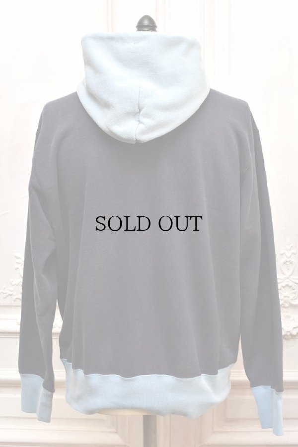 画像4:  FilMelange　" VIDAL - VINTAGE UNEVEN DYED SWEAT "　col.Fade Navy
