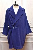 画像2: amachi.　" Dolman Sleeve 4Button Coat "　col.Blue Purple (2)