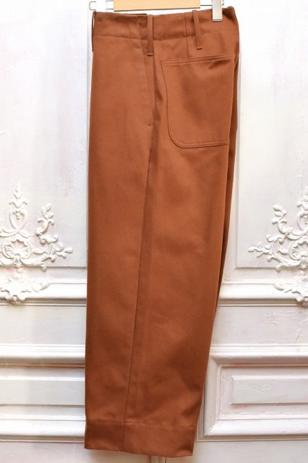 画像4: TUKI　" wide work pants "　col.brown(02)