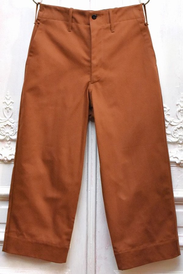 画像1: TUKI　" wide work pants "　col.brown(02)