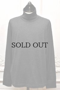  FilMelange　" JOSHUA - TURTLE NECK L/S "　col.Black Melange