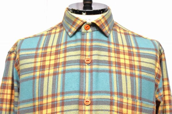 画像2: Salvatore Piccolo　" Regular Color Flannel Check Shirt "　col.Yellow