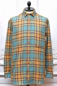 Salvatore Piccolo　" Regular Color Flannel Check Shirt "　col.Yellow