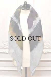 SILVANA MANETTI　" MAODAL WOOL CAHSHIMRE STOLE - CARINA "　col.Olive/Graphite