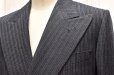 画像2: HUSBANDS　" Double Breasted Jacket - Classic Fit "　col.Ink Blue with Stripes (2)