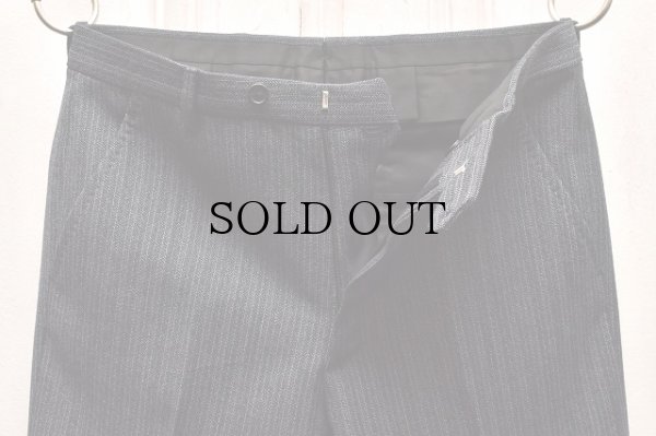画像2: HUSBANDS　" High Waisted Trousers - Wide Leg "　col.Ink Blue with Stripes