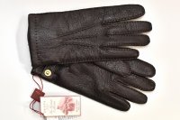 DENTS　" PECCARY GLOVE - CASHMERE LINING "　col.Bark