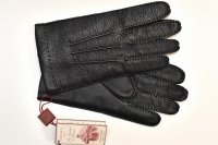 DENTS　" PECCARY×HAIR SHEEP GLOVE（Touch Screen）- CASHMERE LINING "　col.Black/Black