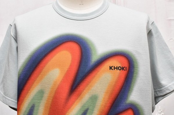 画像2: KHOKI　" Printed T-Shirt "　col.Blue