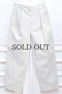 A.PRESSE　" Type.1 Silk Blend Chino Trousers "　col.Ecru