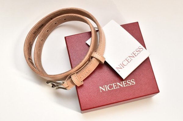 画像4: NICENESS　" BLADE  - NN Saddle Leather Belt "　col.Natural