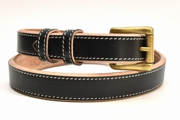 画像1: NICENESS　" BLADE  - NN Saddle Leather Belt "　col.Black
