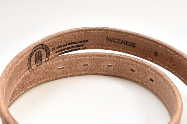 画像3: NICENESS　" BLADE  - NN Saddle Leather Belt "　col.Natural