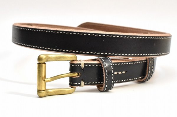 画像2: NICENESS　" BLADE  - NN Saddle Leather Belt "　col.Black