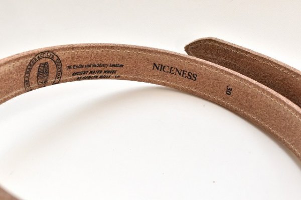 画像3: NICENESS　" BLADE  - NN Saddle Leather Belt "　col.Black
