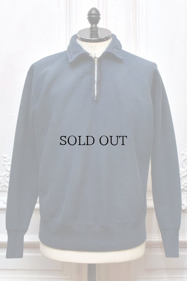 画像1: A.PRESSE　" Vintage Half Zip Sweatshirt "　col.Navy