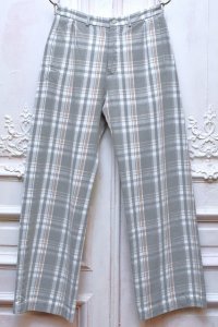 m's braque　" ONE-IN TUCK BLEADHED WIDE PANTS "　col.Bleached Check