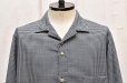 画像2: A MACHINE　" Open-collared Shirts-blanch pattern-sea "　col.Checkered (2)