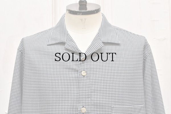 画像2: A MACHINE　" Open-collared Shirts-blanch pattern-sea "　col.Checkered