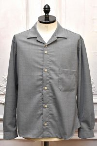 A MACHINE　" Open-collared Shirts-blanch pattern-sea "　col.Gray