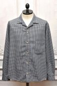 画像1: A MACHINE　" Open-collared Shirts-blanch pattern-sea "　col.Checkered (1)