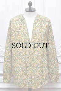 NICENESS　" ASHA.C - Floral Print Peasant Shirt "　col.Yellow