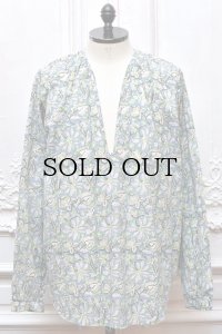 NICENESS　" ASHA.C - Floral Print Peasant Shirt "　col.Blue