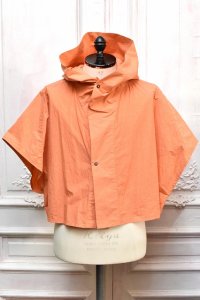 amachi.　" Fabric Forming Shell Hoodie "　col.NC Orange
