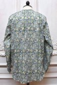 画像4: NICENESS　" ASHA.C - Floral Print Peasant Shirt "　col.Blue (4)