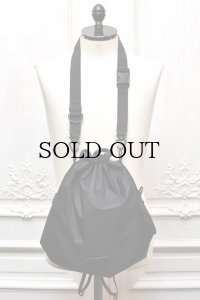 BAICYCLON by Bagjack 　" DRAWSTRING BAG - LARGE "　col.Black