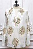 画像1: NICENESS　" ASHA.C - Floral Print Peasant Shirt "　col.White (1)