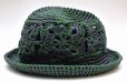 画像1: Nine Tailor　" Pentzia Hat "　col.Green x Purple (1)